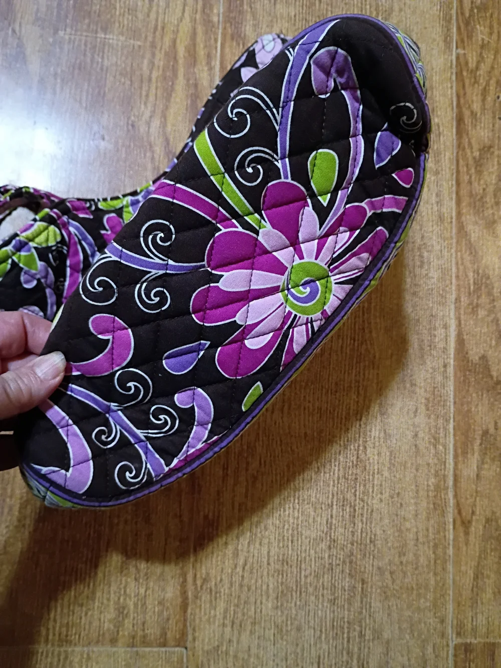 Vera Bradley Shoulder Bag  Floral Hipster Medium Bag With Matching Wallet
